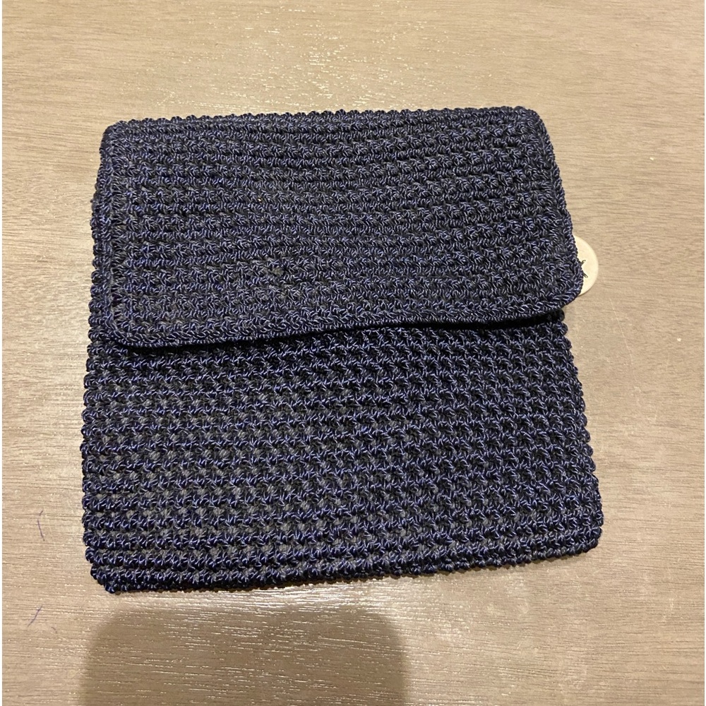 The Sak Navy Chrochet  Mini Crossbody Bag